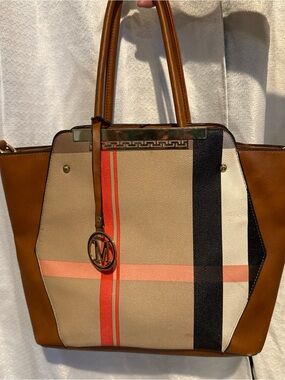 Multicolored tote bag
